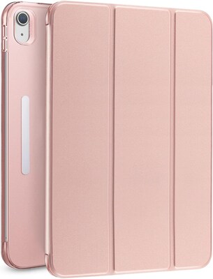 SaharaCase Apple 10.9" iPad (10th Gen 2022) Protection Bundle, AirShield Folio Case with Tempered Glass Screen, Rose Gold