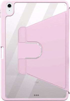 SaharaCase Apple 10.9" iPad (10th Generation) Protection Bundle, Rotating Folio Case with Tempered Glass Screen, Pink