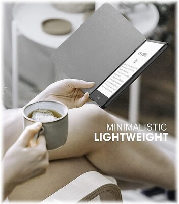 SaharaCase Kindle Paperwhite 11th Gen 2021-2023) Protection Bundle, Folio Case & Tempered Glass Screen, Black (TB00190-ZD-T22)