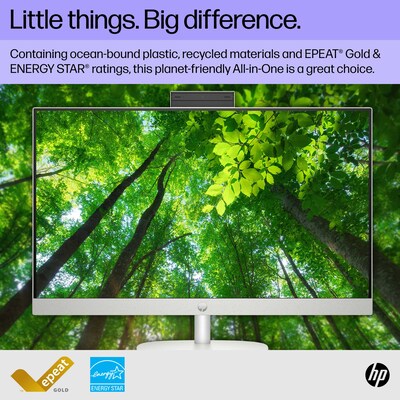 HP 27" All-in-One Desktop Computer, Intel Core i5-1335U, 8GB Memory, 265GB SSD (27-CR0006)