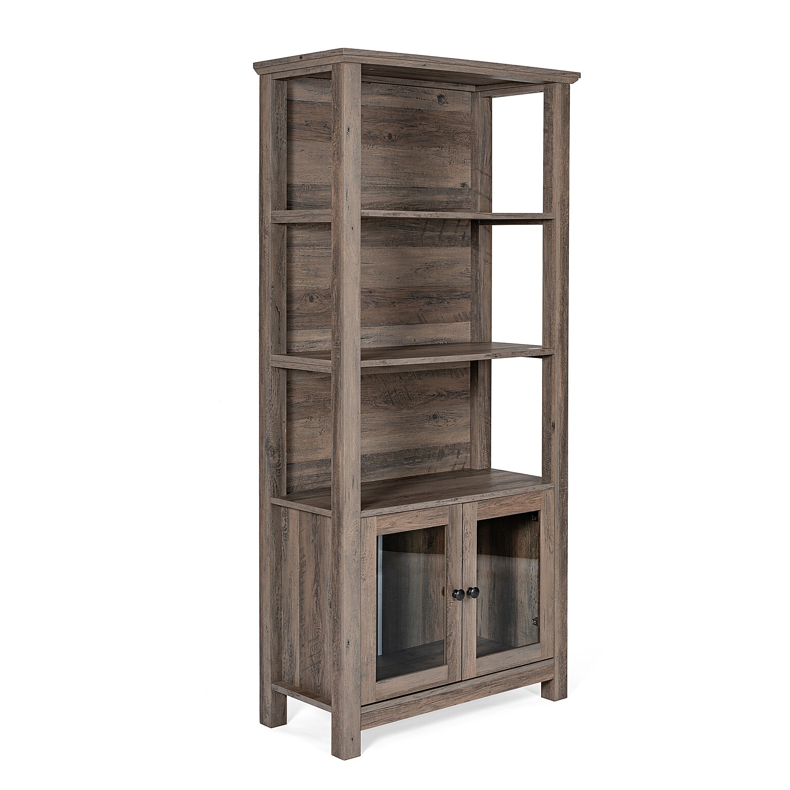 Flash Furniture Stella 67.75 3-Shelf Bookcase, Gray Wash Engineered Wood (ZG027GRYWSH)