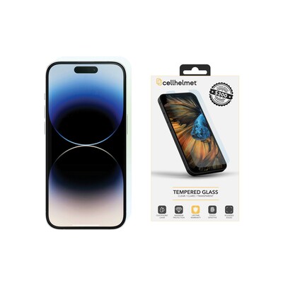 cellhelmet Tempered Glass Screen Protector with $300 Coverage for iPhone 15 (Temp-i15-61-300)