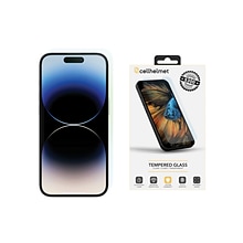 cellhelmet Tempered Glass Screen Protector with $300 Coverage for iPhone 15 Pro Max (Temp-i15-67ProM