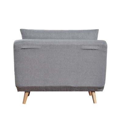 Flash Furniture Shaw Fabric Convertible Tri-Fold Sleeper Chair, Armless, Light Gray (BOBSBS031LTGRY)