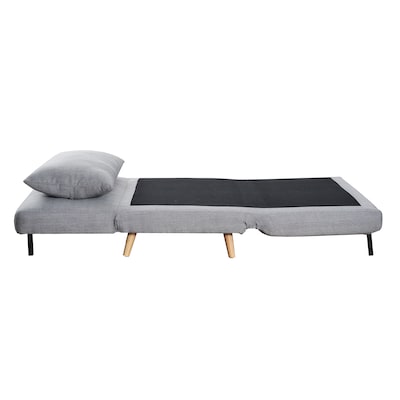 Flash Furniture Shaw Fabric Convertible Tri-Fold Sleeper Chair, Armless, Light Gray (BOBSBS031LTGRY)