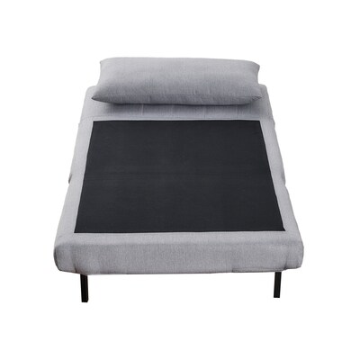 Flash Furniture Shaw Fabric Convertible Tri-Fold Sleeper Chair, Armless, Light Gray (BOBSBS031LTGRY)