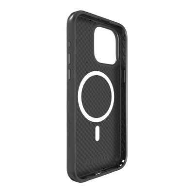 cellhelmet Fortitude Series MagSafe Phone Case for iPhone 15 Pro Max (6.7"), Onyx Black (C-FORT-i15-6.7PROMAX-OB)