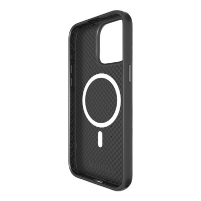 cellhelmet Fortitude Series MagSafe Phone Case for iPhone 15 Pro Max (6.7"), Onyx Black (C-FORT-i15-6.7PROMAX-OB)