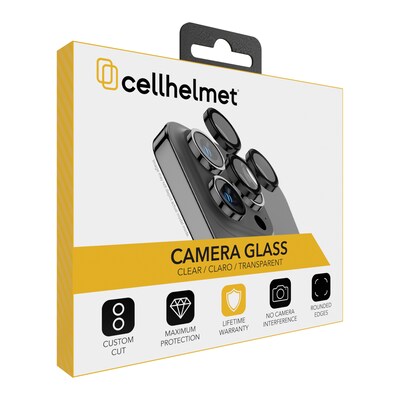 cellhelmet Tempered Camera Glass, Individual Pieces for iPhone 15 Pro/iPhone 15 Pro Max (TEMP-3-CMRA-iPHONE-15)