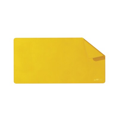 Mobile Pixels Inc. PU Leather Desk Mat, 31.5" x 15.75", Racing Yellow (115-1001P04)