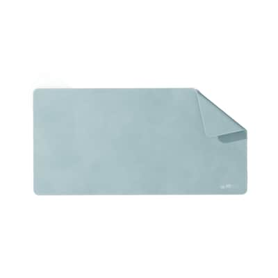 Mobile Pixels Inc. PU Leather Desk Mat, 31.5" x 15.75", Haze Blue (115-1001P05)