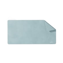 Mobile Pixels Inc. PU Leather Desk Mat, 31.5 x 15.75, Haze Blue (115-1001P05)