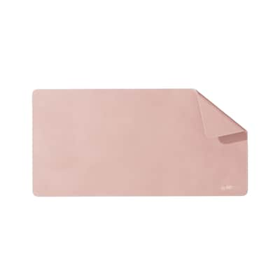 Mobile Pixels Inc. PU Leather Desk Mat, 31.5" x 15.75", Coral Pink (115-1001P06)