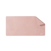 Mobile Pixels Inc. PU Leather Desk Mat, 31.5 x 15.75, Coral Pink (115-1001P06)