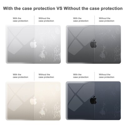 TechProtectus Hard-Shell Case/Keyboard Cover for Apple 15 Macbook Air 2023 M2, Clear (TP-CYCL-MA15M