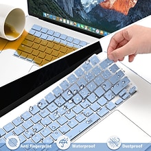 TechProtectus Hard-Shell Case/Keyboard Cover for Apple 15 Macbook Air 2023 M2, Serenity Blue (TP-SB