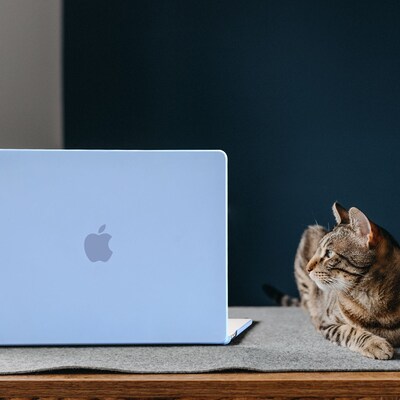 TechProtectus Hard-Shell Case/Keyboard Cover for Apple 15" Macbook Air 2023 M2, Serenity Blue (TP-SB-MA15M2)