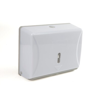 Mind Reader Multi-Fold Surface Mounted Paper Towel Dispenser, White (PTWIDE-WHT)