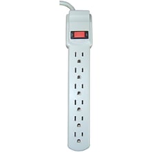 AXIS® 2 Indoor Extension Cord, 6-Outlet, White