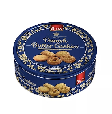 Bisca Danish Butter Cookie Tin, 3 lbs. (220-02223)