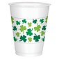 Amscan St. Patrick's Day Shamrock Cups, 4.5" x 3.75", 16oz., Plastic, 2/Pack, 25 Per Pack (420142)