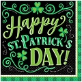 Amscan St. Patricks Day Clover Me Lucky Lunch Napkins, 125/Pack (711906)