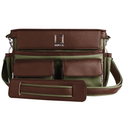Lencca DSLR Camera Organizer with Padded Divider, Green (CAMLEA571)