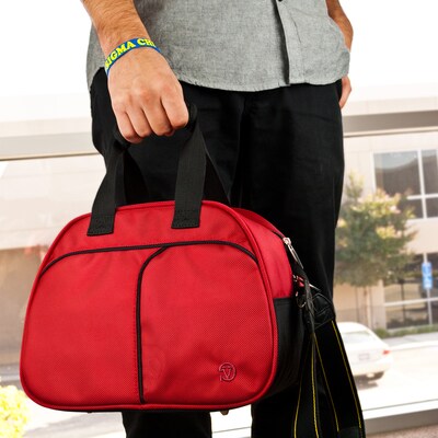 Vangoddy DSLR and Camcorder Camera Case Shoulder Bag, Red (CAMLEA953)