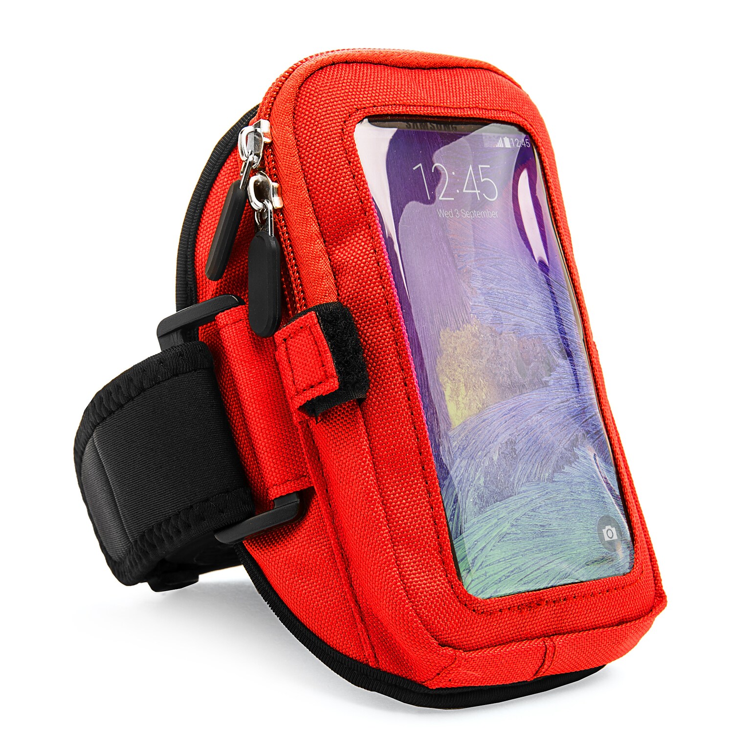 Vangoddy Universal Sport Pouch Cell Phone Workout Armband, Red (SAMAMB616)