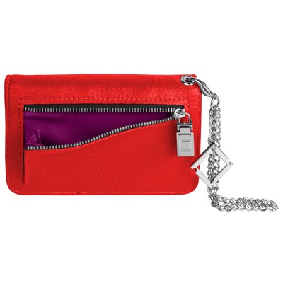 Lencca Universal Cellphone Cross body Bag Clutch wallet, Magenta Plum (LENLEA106)
