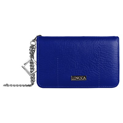 Lencca Universal Cellphone Cross body Bag Clutch wallet, Royal Sky (LENLEA107)