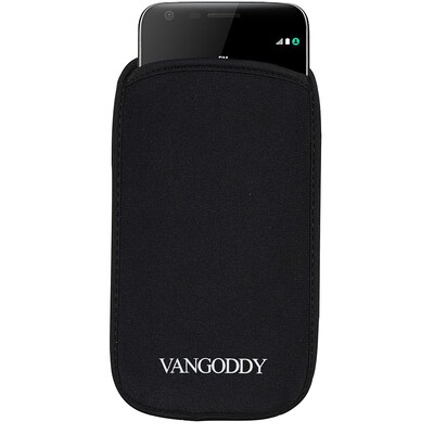 Vangoddy Universal Cellphone Neoprene Pouch Sleeve, Black (CELLEA325)