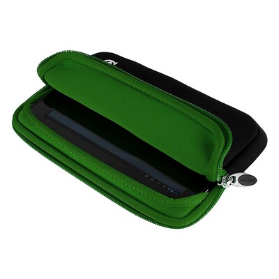 Vangoddy Neoprene Slim Tablet Sleeve Fits 7 Inch Tablet, Black Green (RDYLEA674)