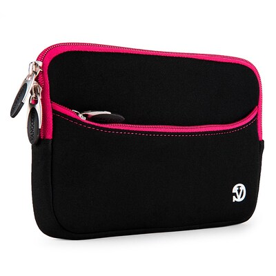 Vangoddy Neoprene Slim Tablet Sleeve Fits 7 Inch Tablet, Black Pink (RDYLEA673)