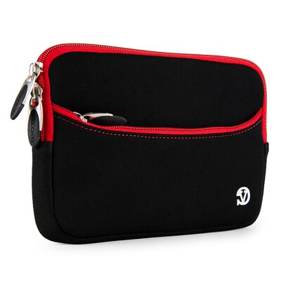 Vangoddy Neoprene Slim Tablet Sleeve Fits 7 Inch Tablet, Black Red (RDYLEA671)