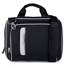 Vangoddy Back to School Messenger Shoulder Bag Briefcase, Fits 13 Inch Laptop, Black (NBKLEA638)