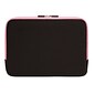 SumacLife Microsuede Bubble Protection Sleeve for 13.3 Inch Laptop, Brown/Pink (NBKLEA664)