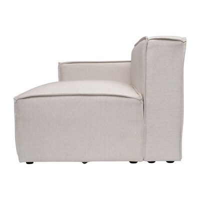 Flash Furniture Bridgetown Fabric Modular Left Side Sectional Seat with Arm Rest, Cream (ISIT2231LCCRM)