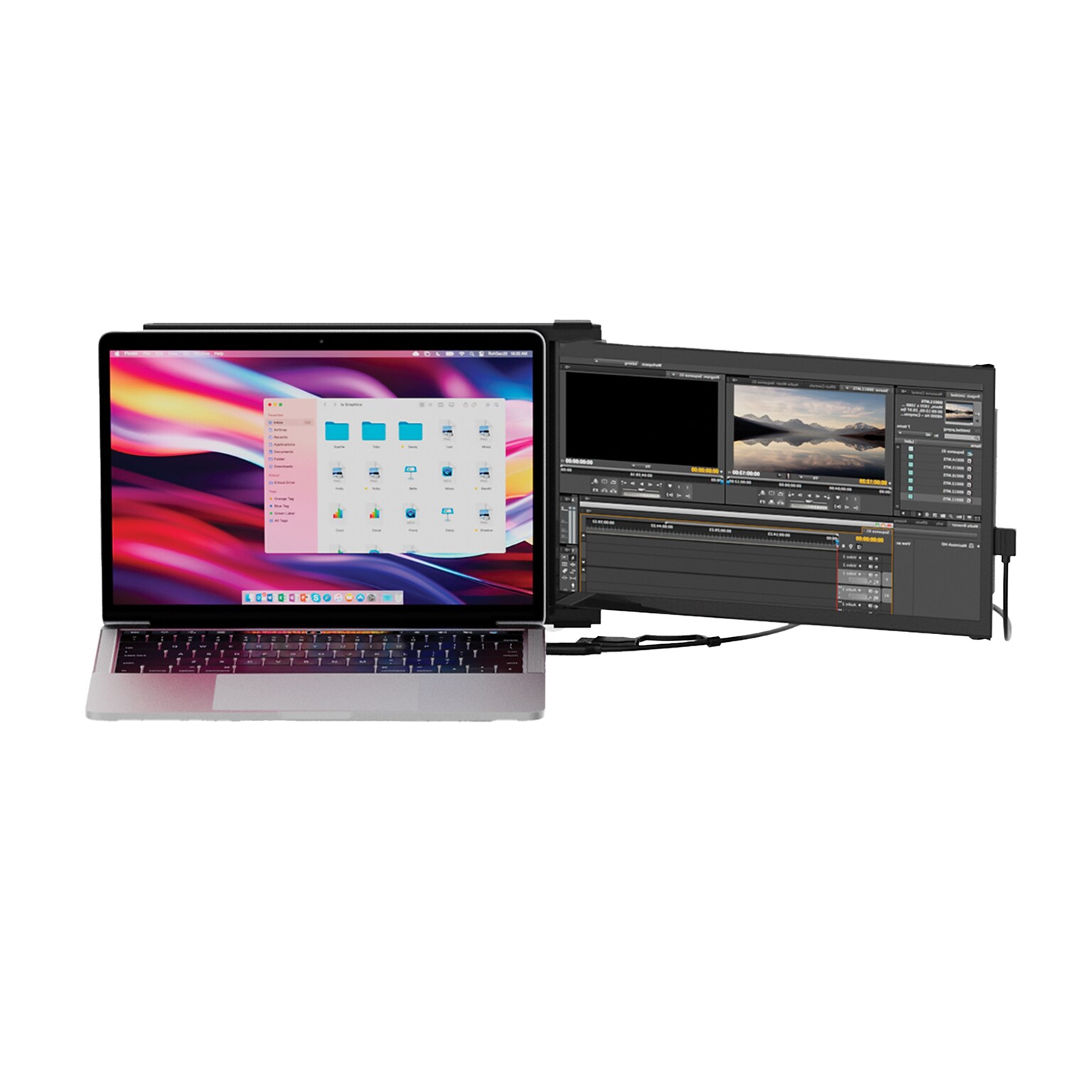 Mobile Pixels Inc. DUEX Plus 13.3 1080p 60 Hz Portable Laptop Monitor, Black (101-1006P04)