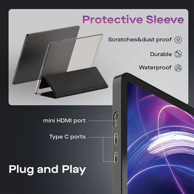 Mobile Pixels Inc. Glance 15.6 1080p 60 Hz Portable Monitor, Black (101-1012P01)
