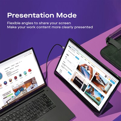 Mobile Pixels Inc. Glance 15.6" 1080p 60 Hz Portable Monitor, Black (101-1012P01)