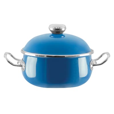 Vita Enamel on Steel 6-Qt. Covered Dutch Oven, Blue (68905)