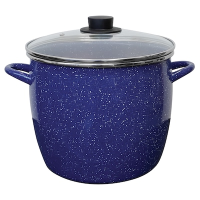 EKCO Enamel on Steel 12-Qt. Covered Stockpot, Blue (62163)