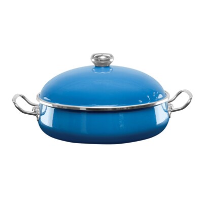 Vita 13-Piece Enamel on Steel Cookware Set, Blue (62385)