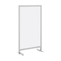 Bush Business Furniture Freestanding Privacy Panel with Stationary Base, Frosted Acrylic, Installed (PSP535FRKFA)