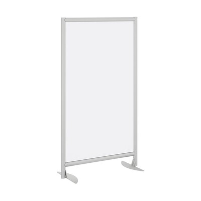 Bush Business Furniture Freestanding Frosted Acrylic Privacy Panel with Stationary Base, Frosted Acrylic (PSP535FRK)