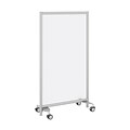 Bush Business Furniture Freestanding Frosted Acrylic Privacy Panel with Wheeled Base, Frosted Acrylic (PSP635FRK)