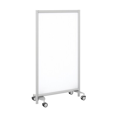 Bush Business Furniture Freestanding White Board Privacy Panel with Wheeled Base, White (PSP435WHK)