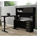 Bestar Pro-Concept Plus Height Adjustable L-Desk with Hutch (11089632)