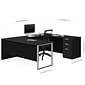 Bestar Pro-Concept Plus U-Desk in Deep Grey & Black (11088832)